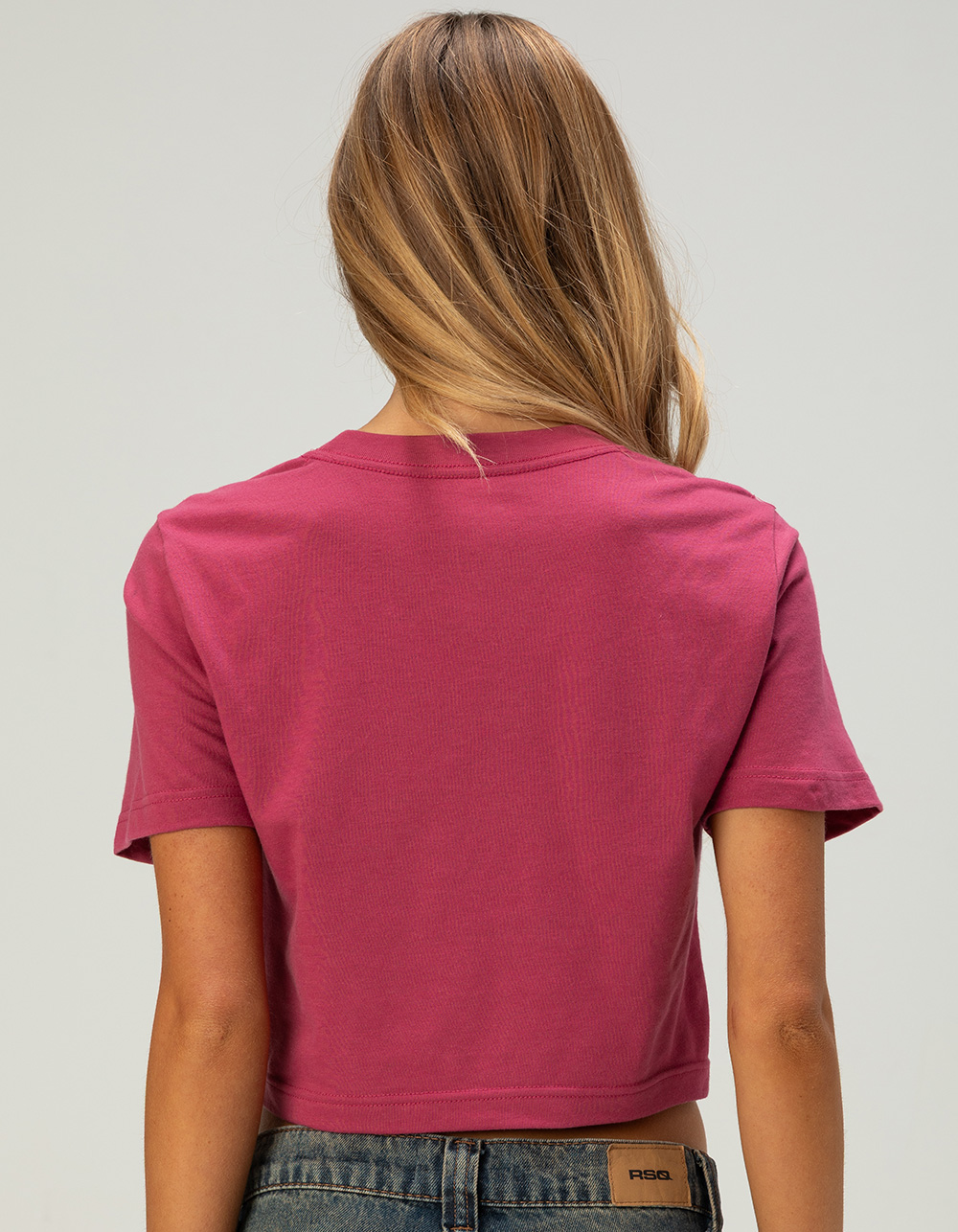 FOX Checker Womens Baby Tee - RED