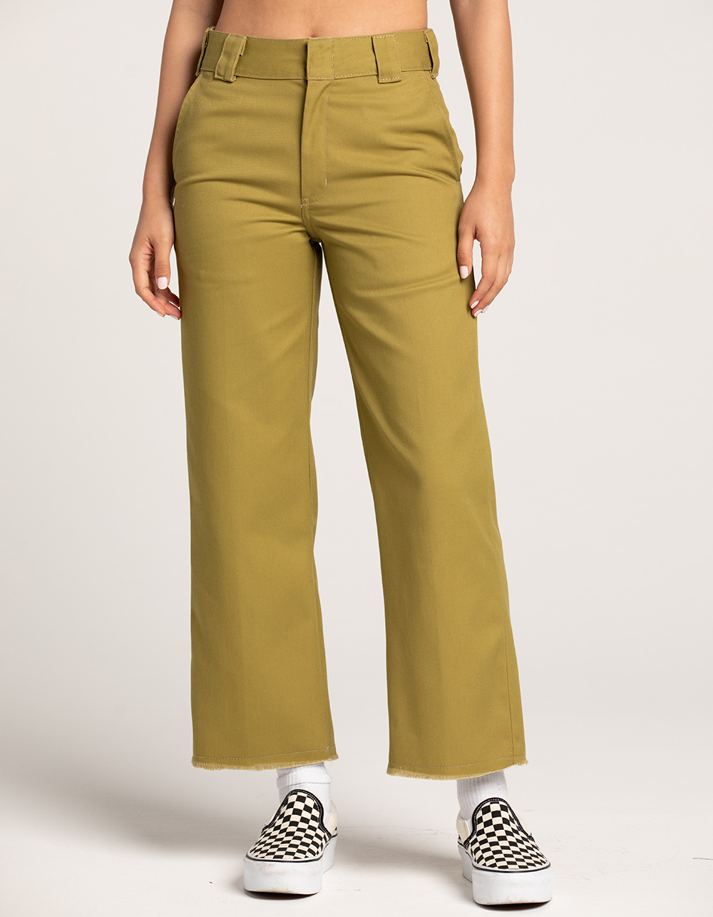DICKIES Crop Ankle Womens Pants - MOSS