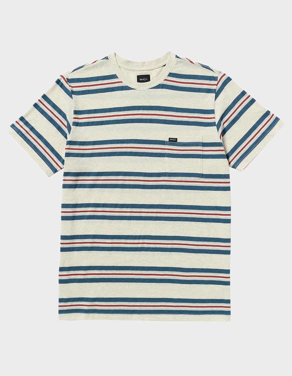 RVCA Magnolia Mens Stripe Pocket Tee