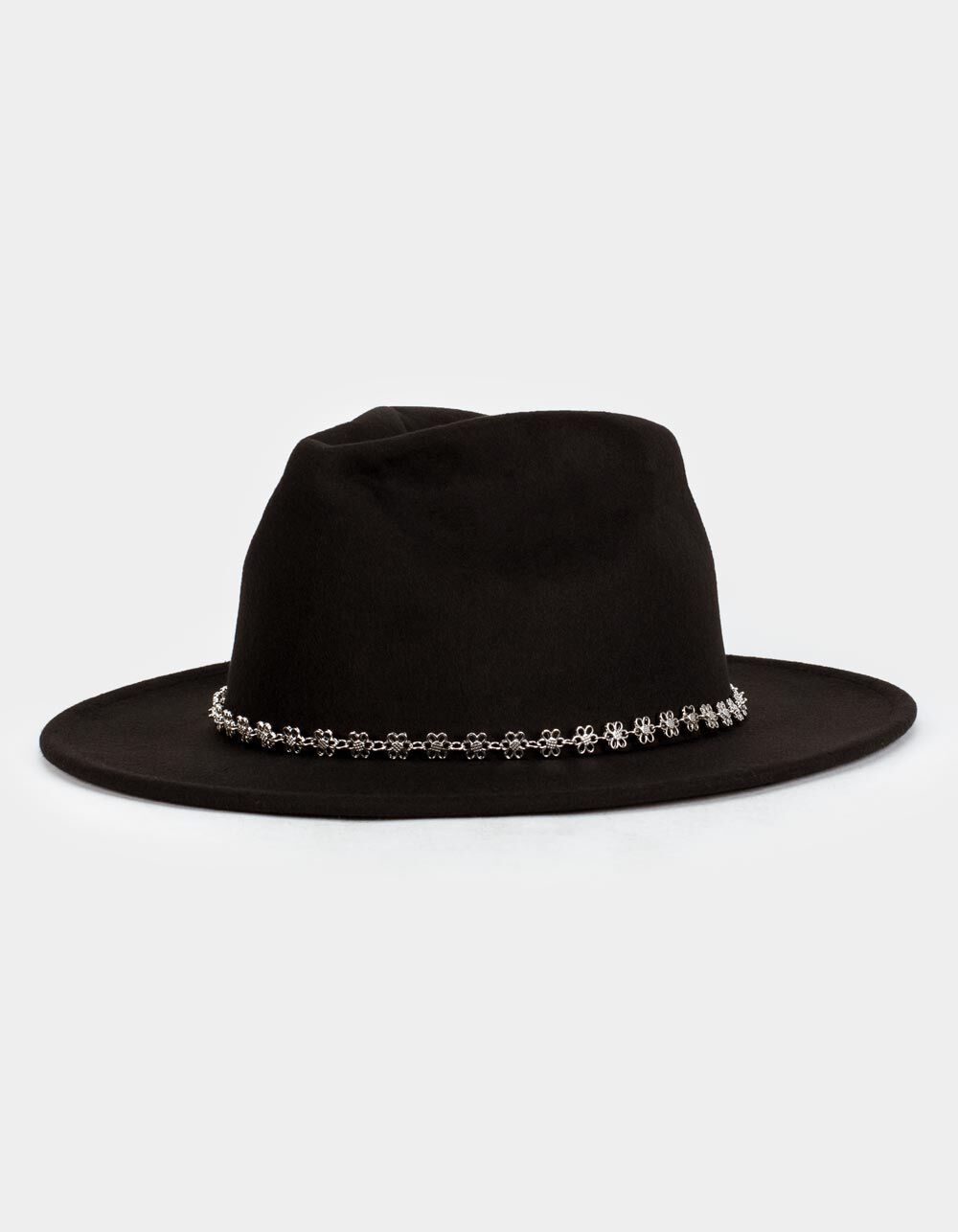 Daisy Chain Womens Fedora BLACK Tillys