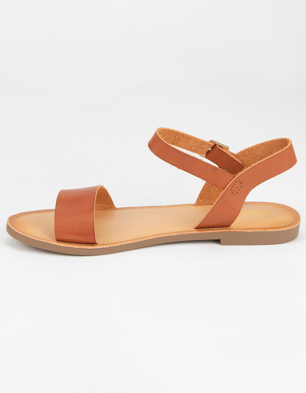 SODA Ankle Strap Womens Tan Sandals image number 2