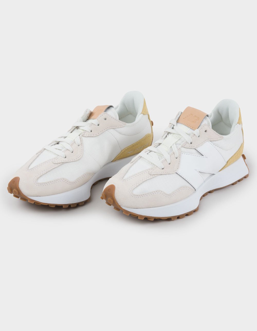 NEW BALANCE 327 Womens Shoes - WHITE/YELLOW
