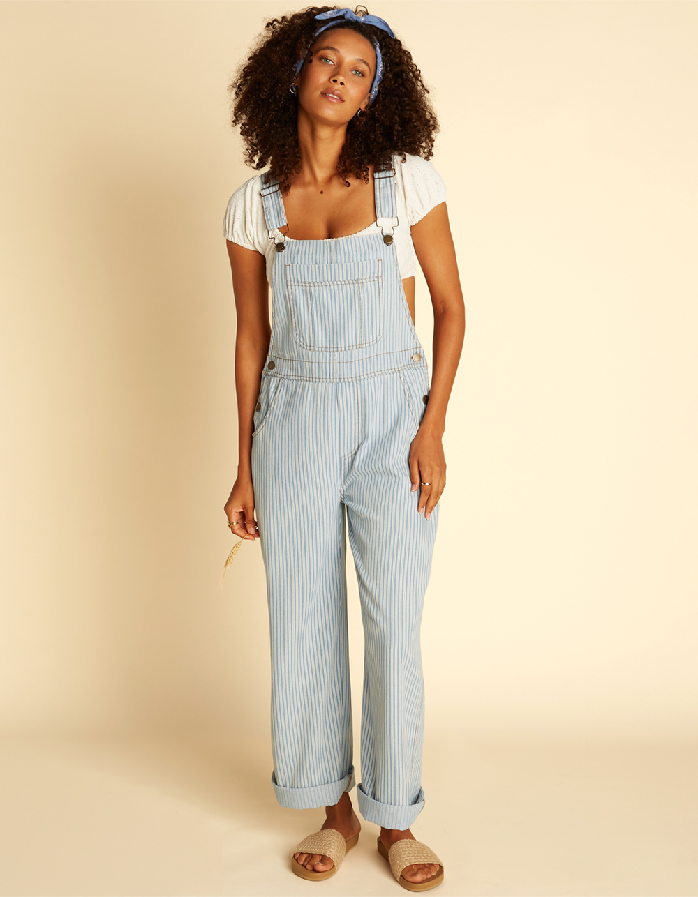 BILLABONG x Wrangler Well Suited Womens Overalls - DENIM - S | Tillys
