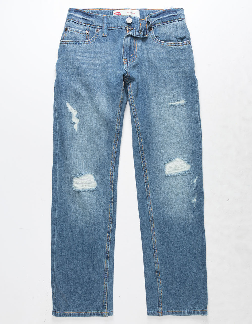 LEVI'S 511 Slim Warp Stretch Dark Wash Boys Ripped Jeans - DARK WASH |  Tillys