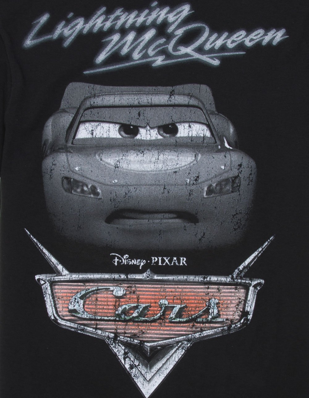 DISNEY Pixar Cars Lightning McQueen Racer Boys Tee - BLACK