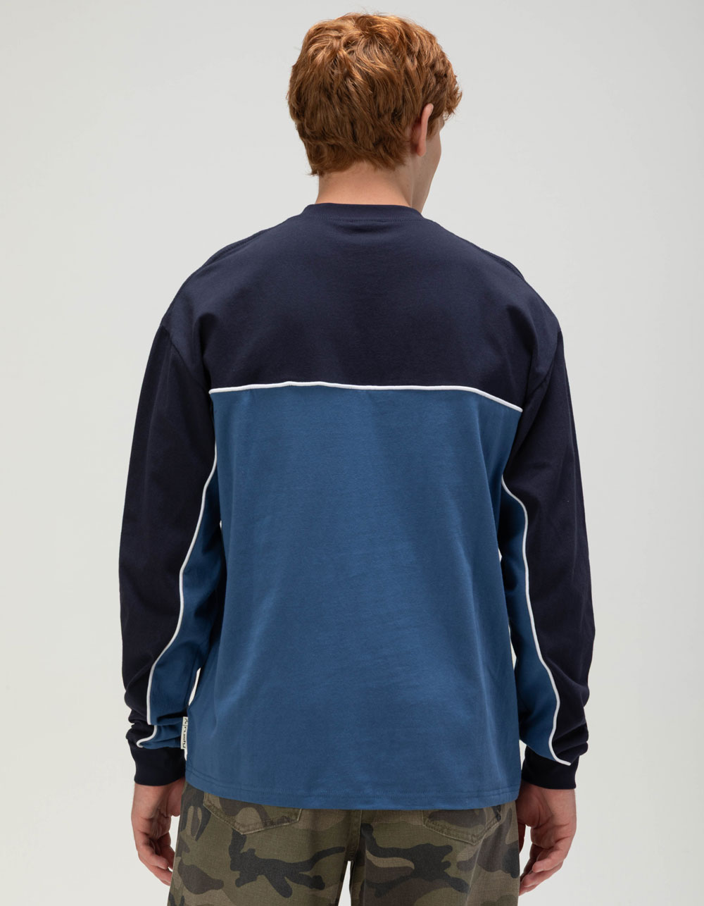 RUSTY Infinity Mens Long Sleeve Tee - BLUE COMBO