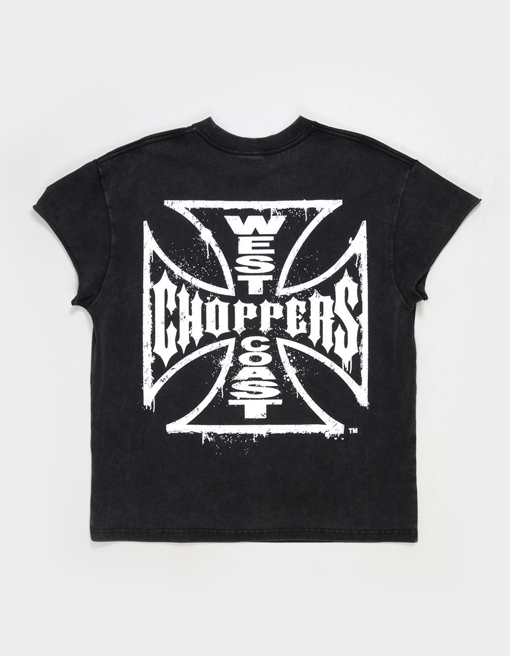 WEST COAST CHOPPERS Core Logo Mens Muscle Tee - WASHED BLACK