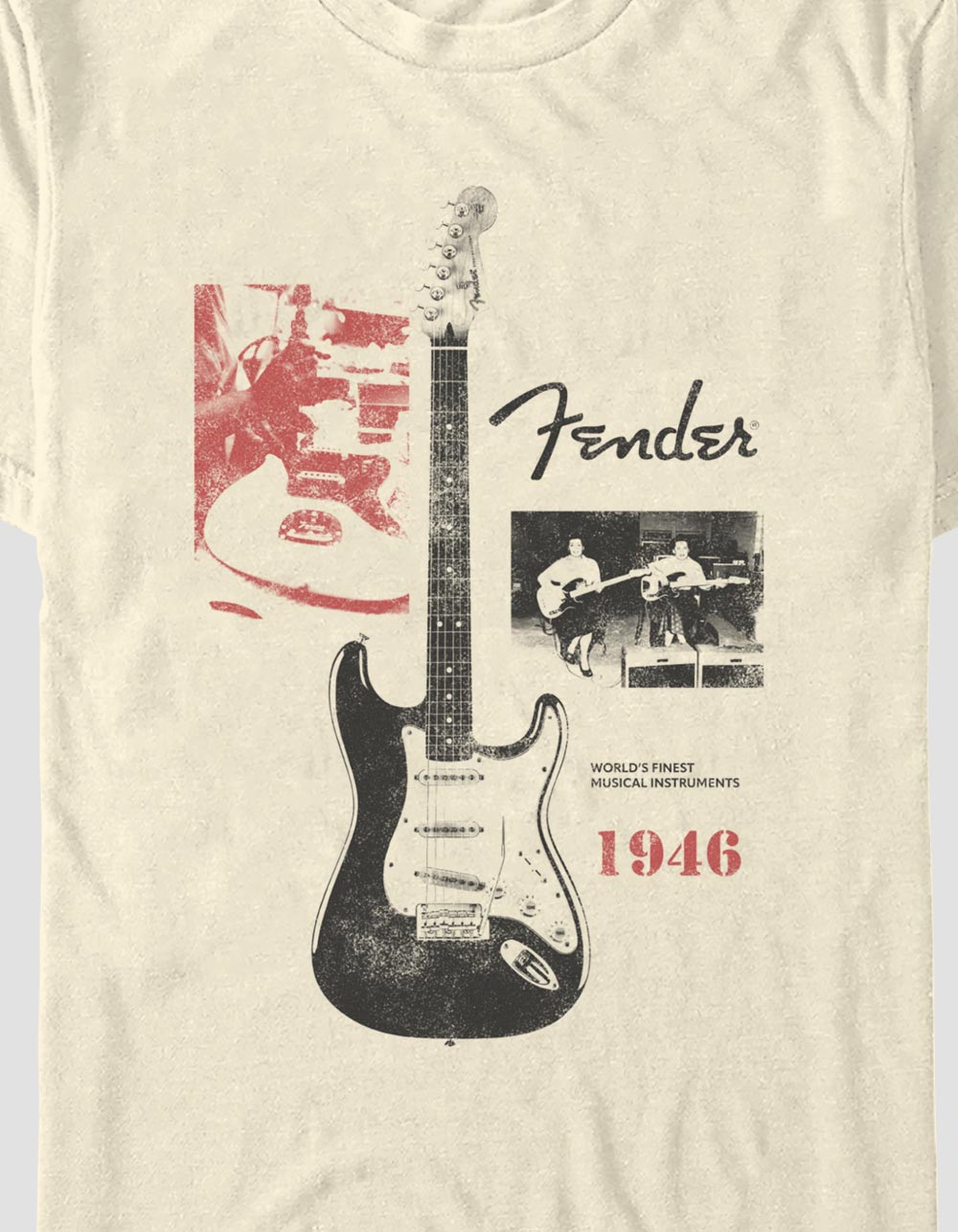 FENDER California 1946 Unisex Tee - OFF WHITE