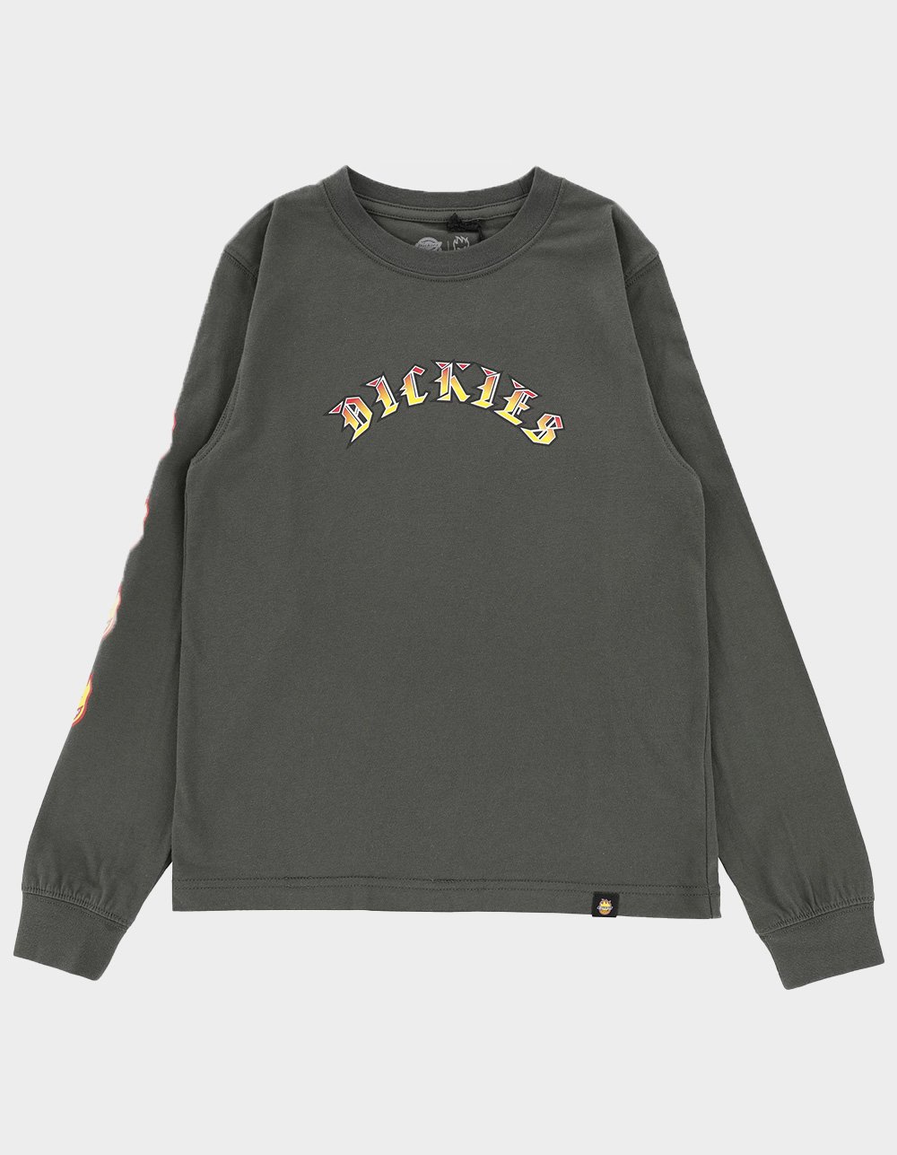 DICKIES x Spitfire Mens Long Sleeve Tee - OLIVE