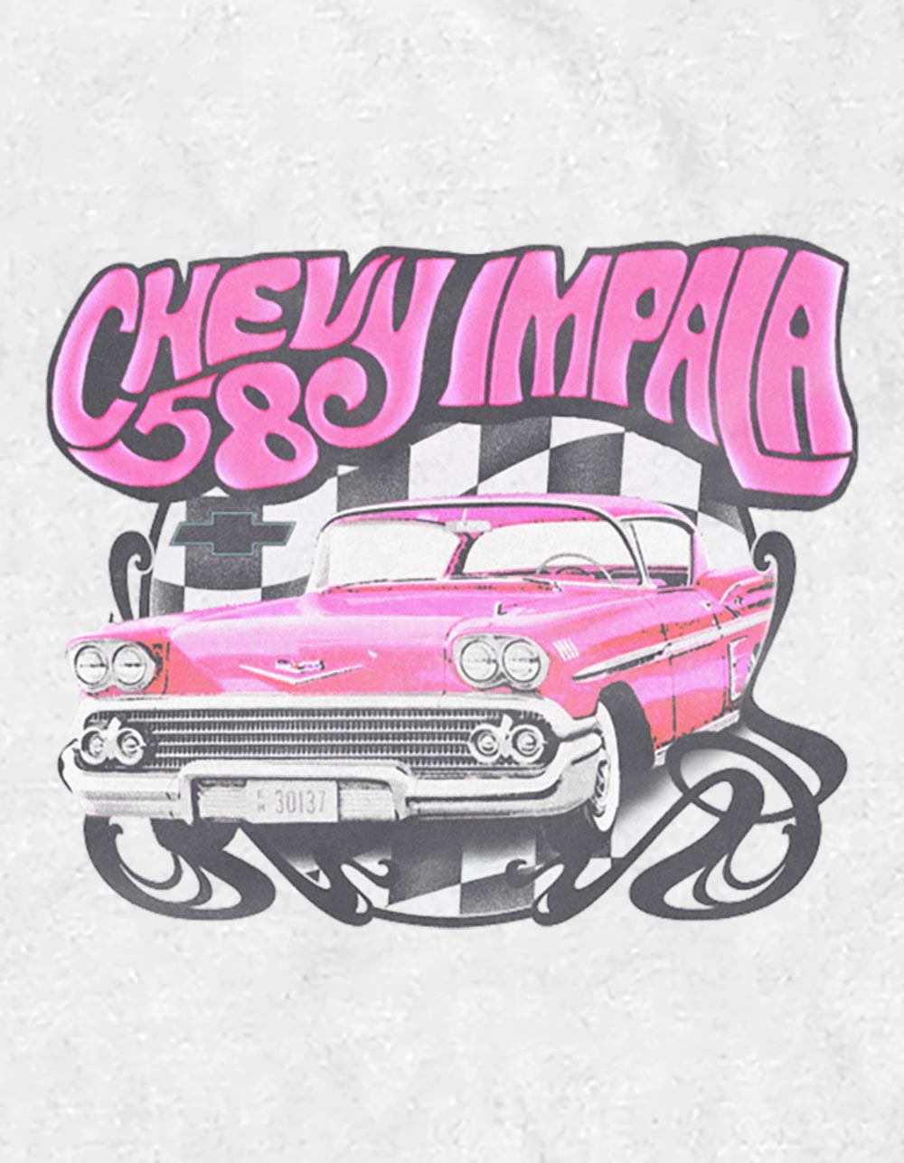 GENERAL MOTORS Chevy 58 Impala Unisex Tee - WHITE