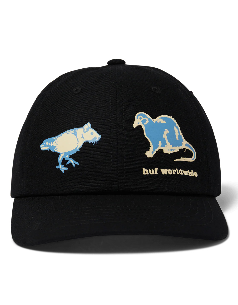 HUF Rigeon Snapback Hat - BLACK