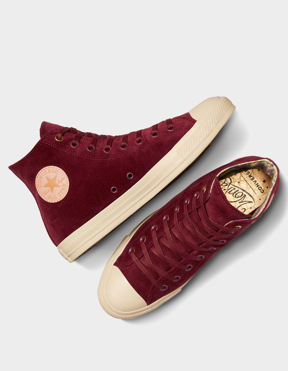 CONVERSE x Wonka Chuck Taylor All Star High Top Shoes - BURGUNDY