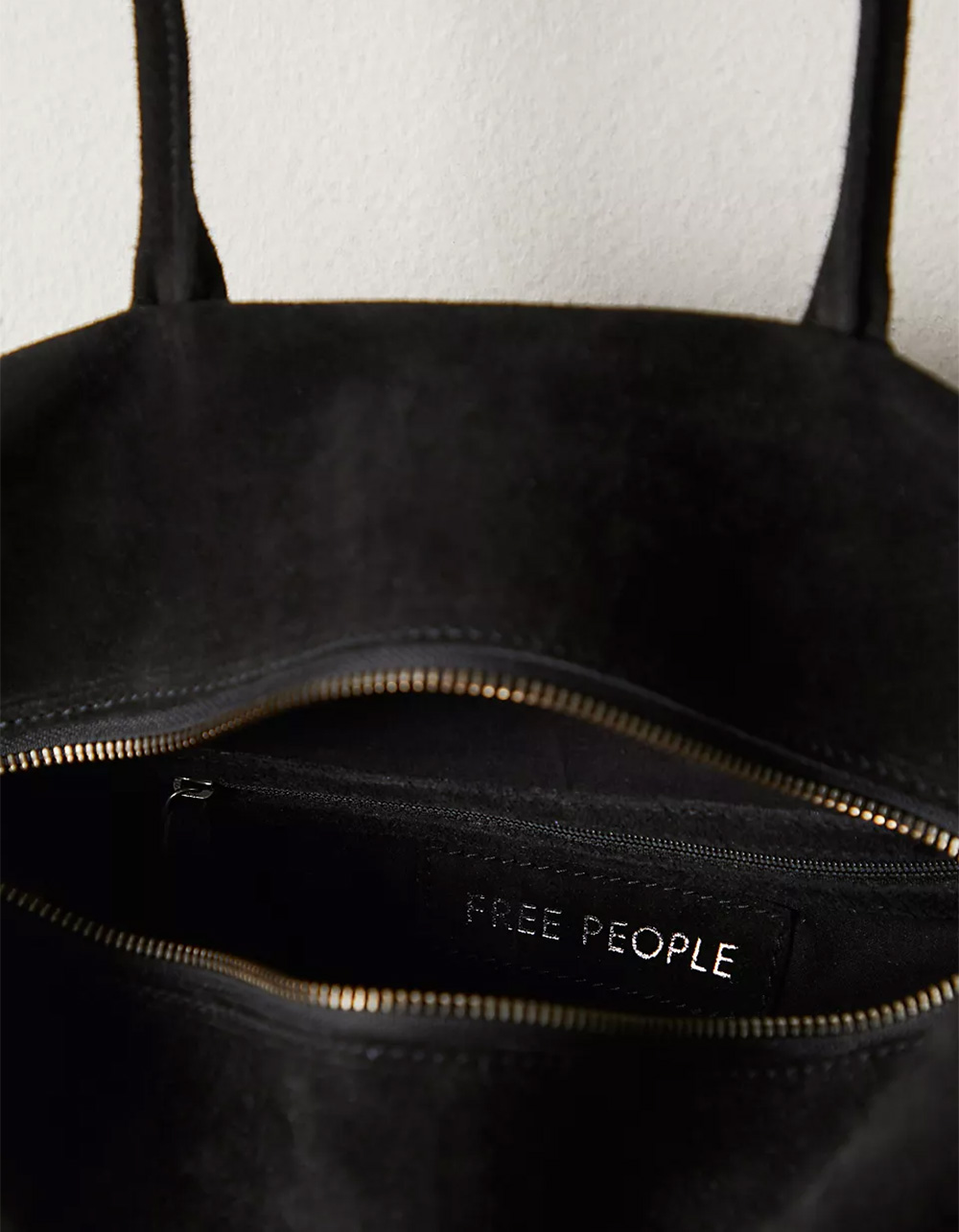 FREE PEOPLE Sierra Suede Shoulder Bag - BLACK