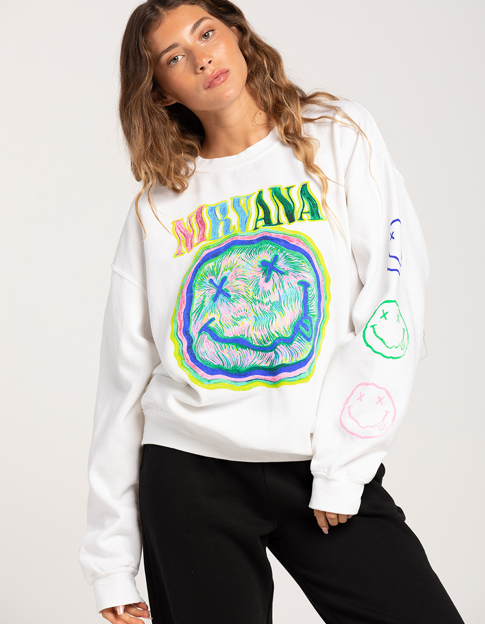 NIRVANA Womens Crewneck Sweatshirt