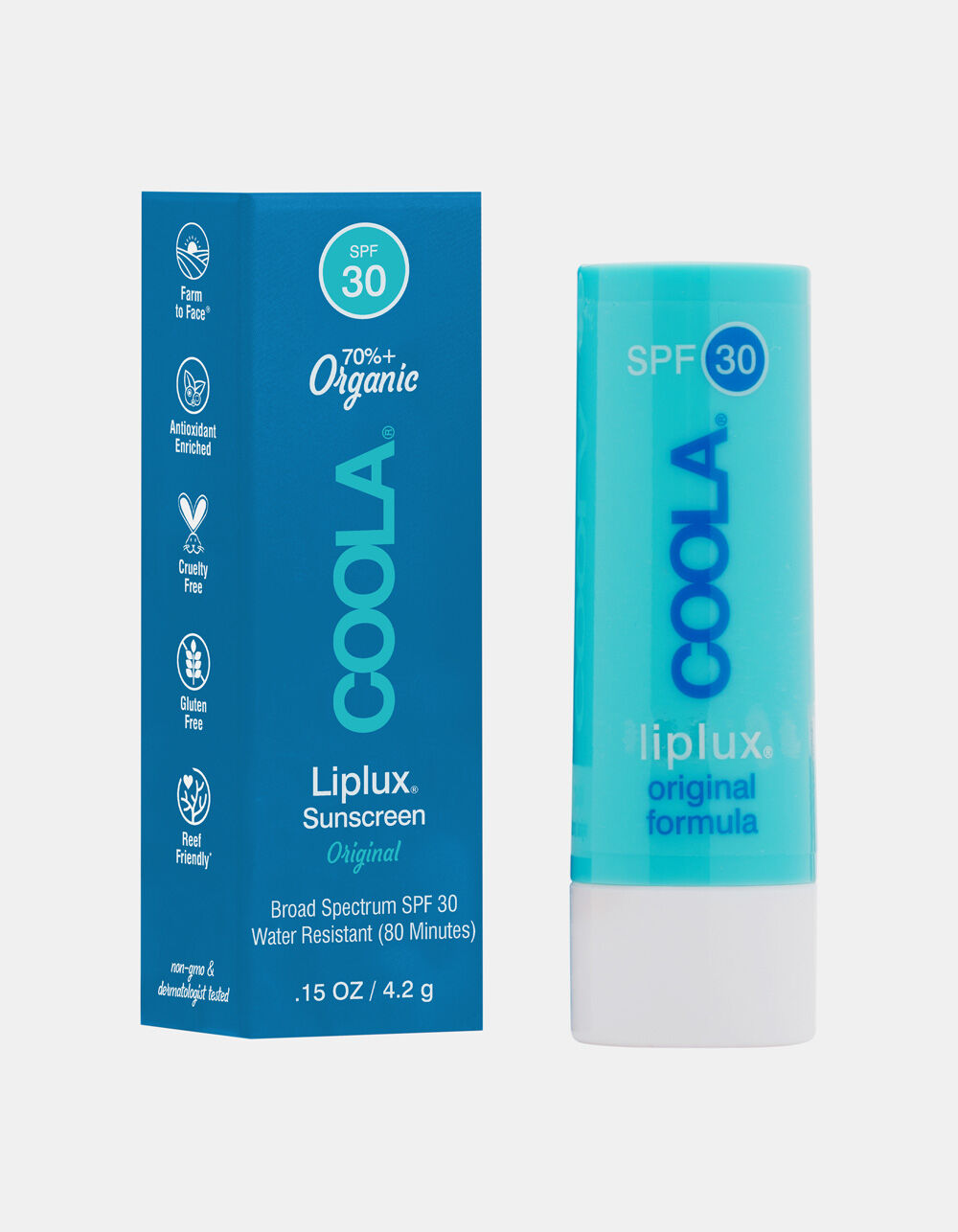 COOLA LipLux Organic SPF 30 Lip Balm Sunscreen BLUE Tillys