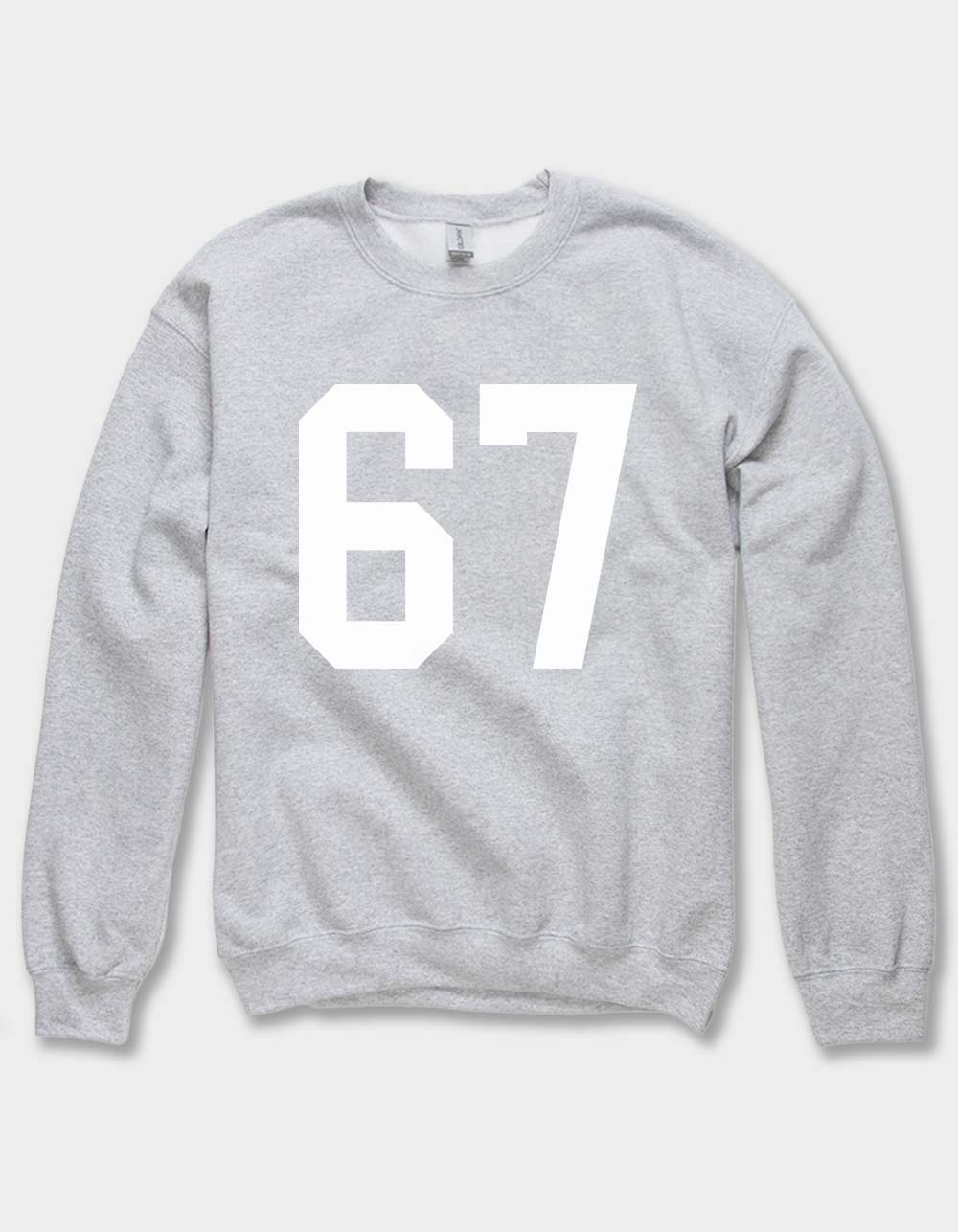 COLLEGIATE 67 Unisex Crewneck Sweatshirt - HEATHER GRAY
