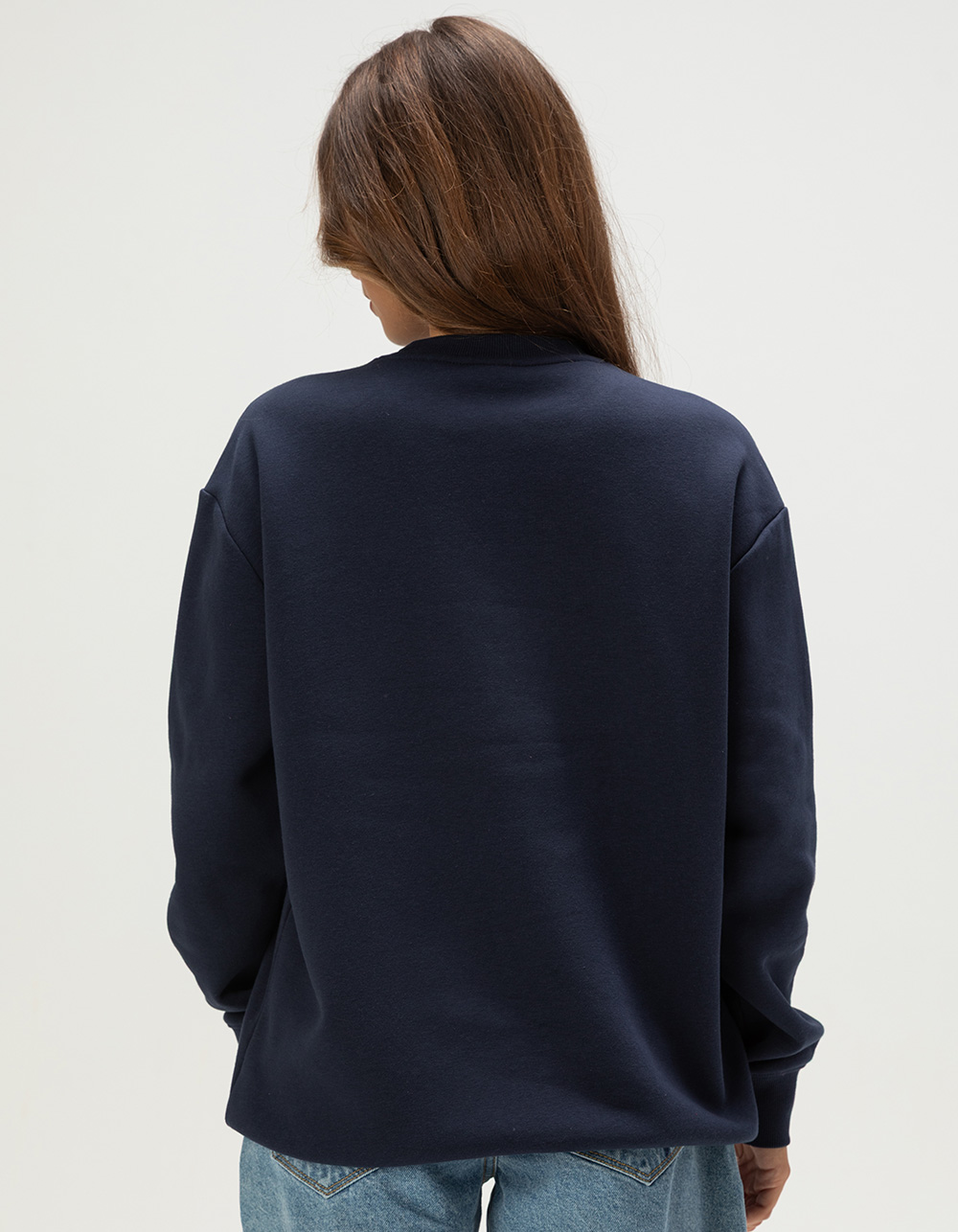 DALLAS COWBOYS Script Womens Crewneck Sweatshirt - NAVY