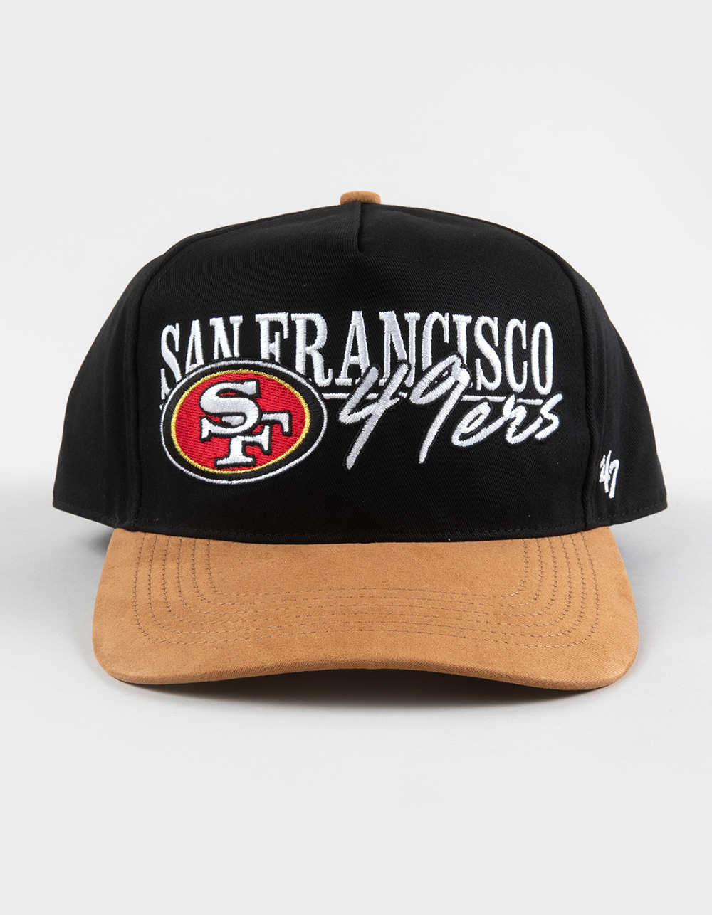 47 BRAND San Francisco 49ers Scribe Line '47 Hitch Snapback Hat - BLACK COMBO