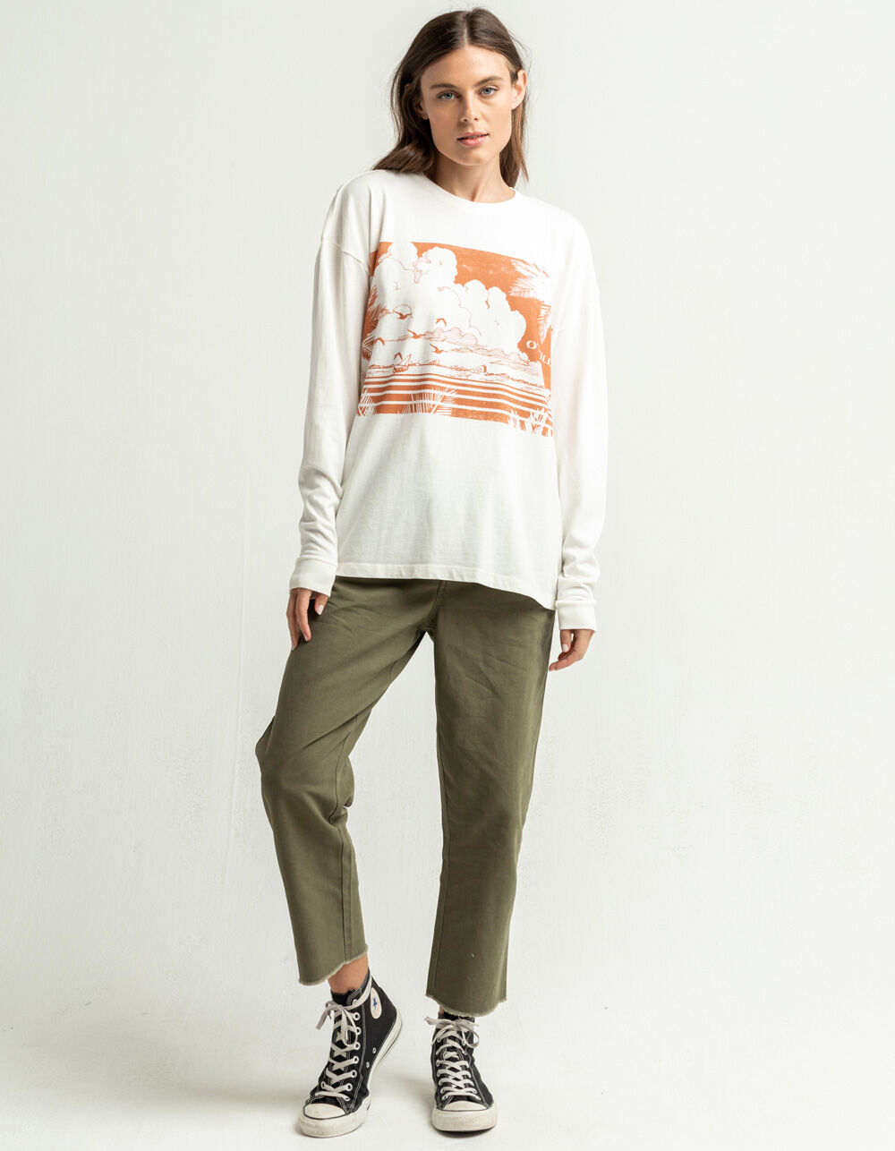 O'NEILL Lost Coast Pigment Womens Tee - OFWHT | Tillys