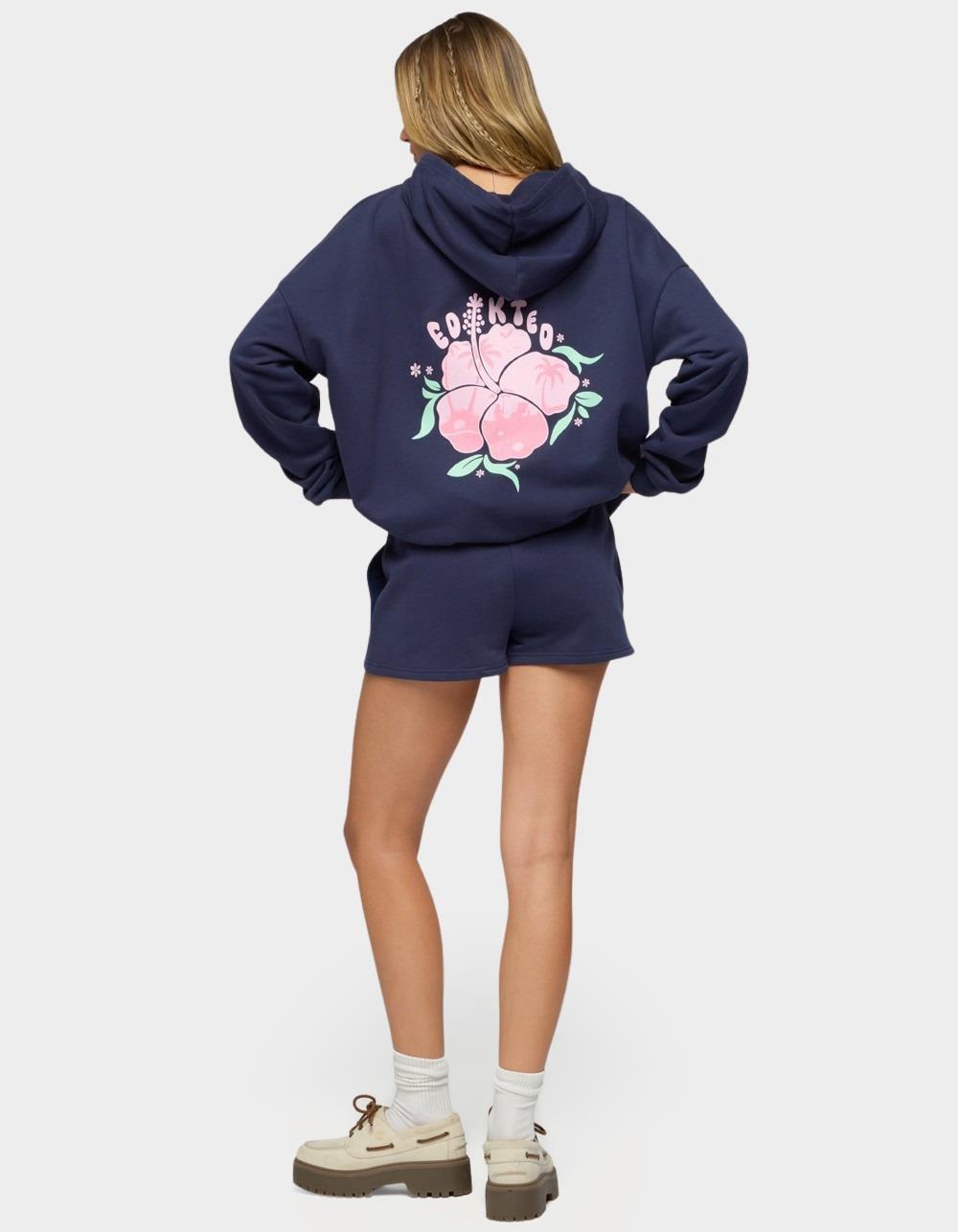 EDIKTED Beach Bloom Hoodie - NAVY