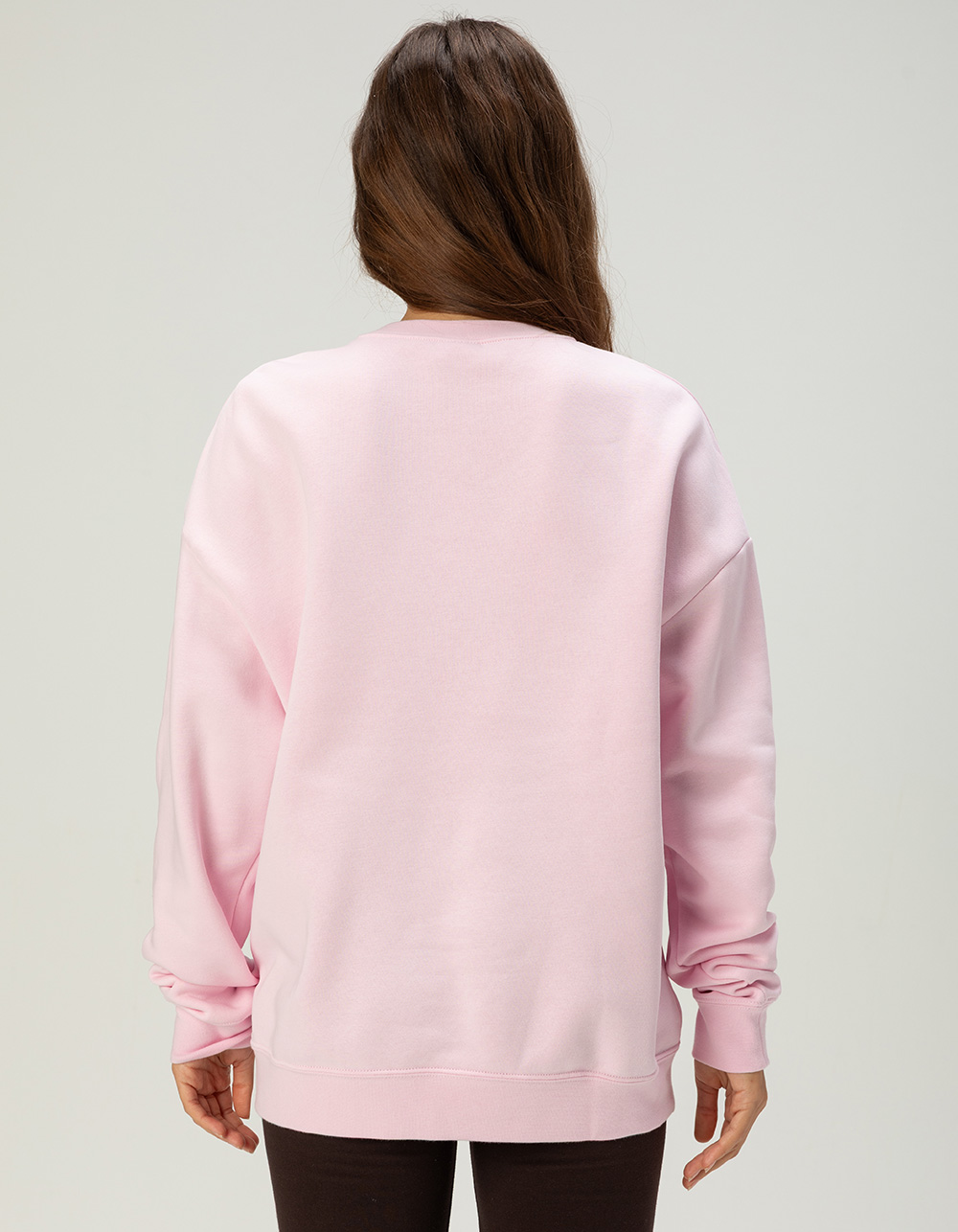 NIKE Sportswear Club Fleece Womens Loose Crewneck Sweatshirt - LIGHT PINK