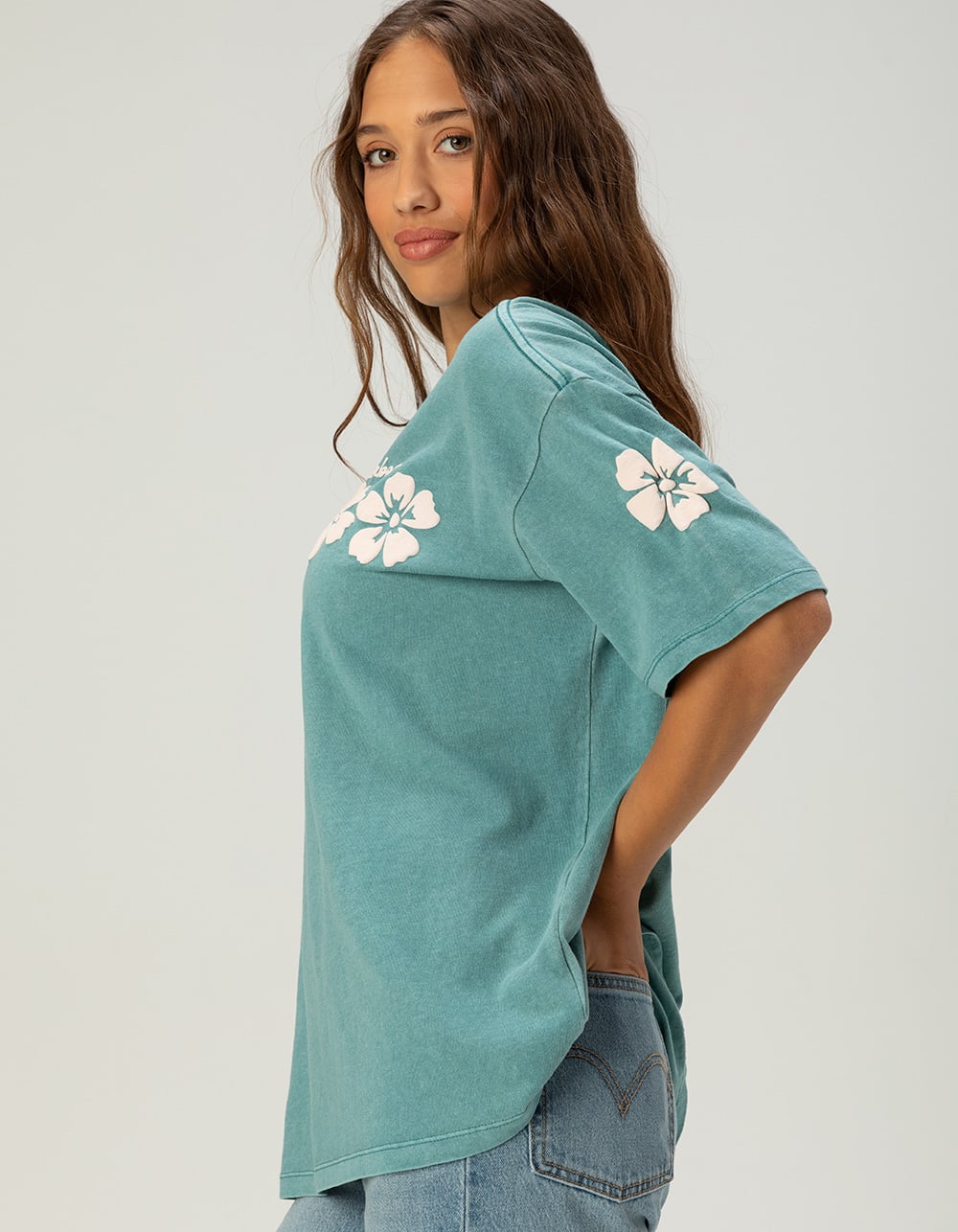 BILLABONG Day Dream Womens Oversized Tee - BLUE