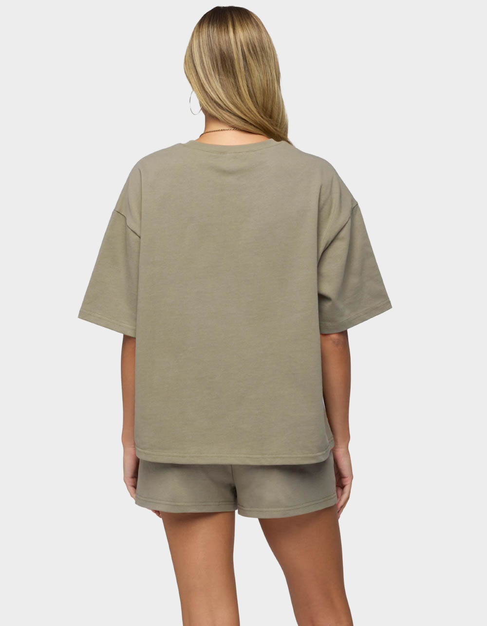 EDIKTED Cecilia Oversized Tee - DK GREEN