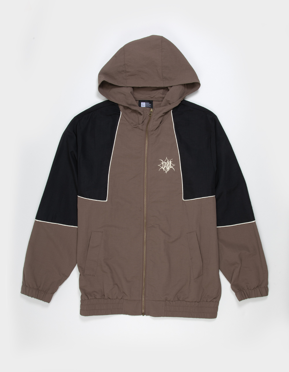 LIRA Tribe Mens Nylon Jacket - BLACK/BROWN