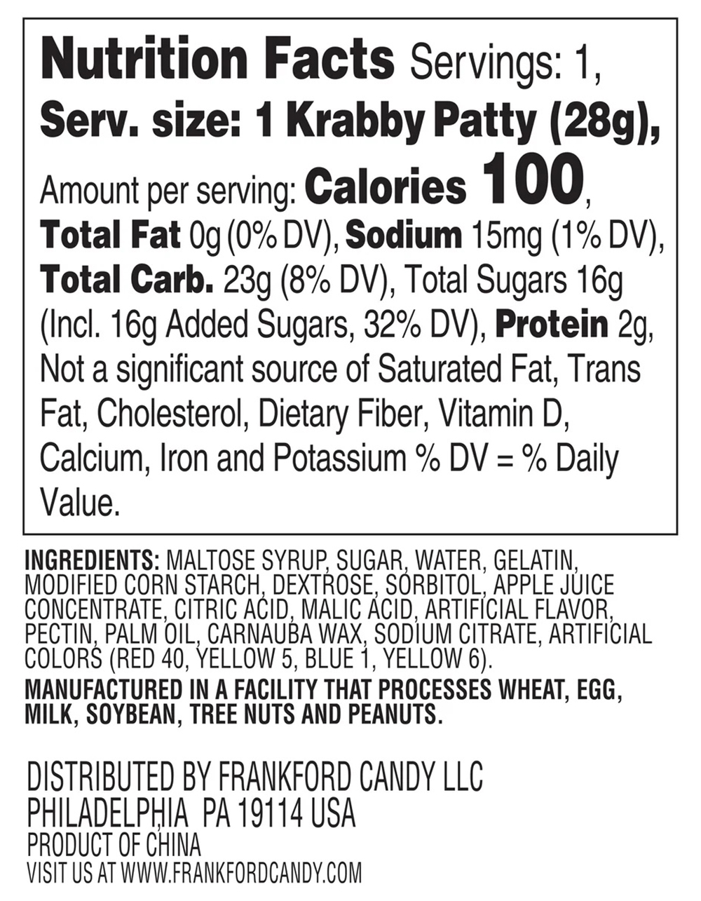 SPONGEBOB SQUAREPANTS Krabby Patty Candy Blind Box - ASST