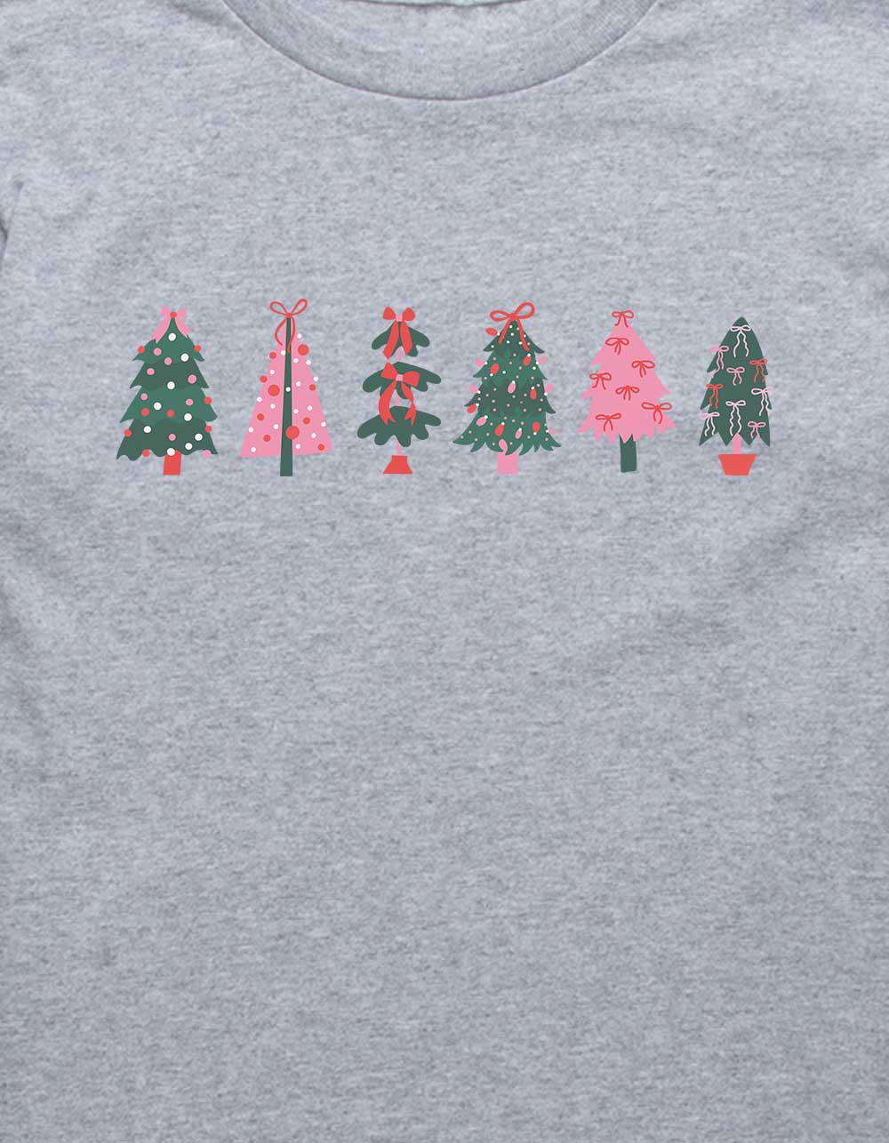 TREE Line Up Unisex Kids Tee - HEATHER GRAY