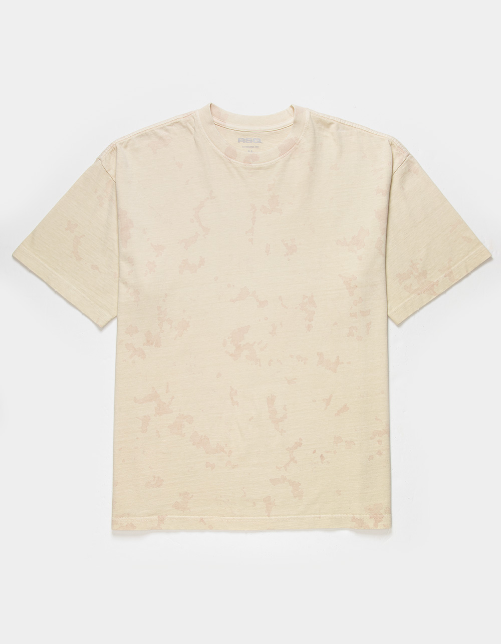 RSQ Mens Acid Wash Oversized Tee - OFF WHITE