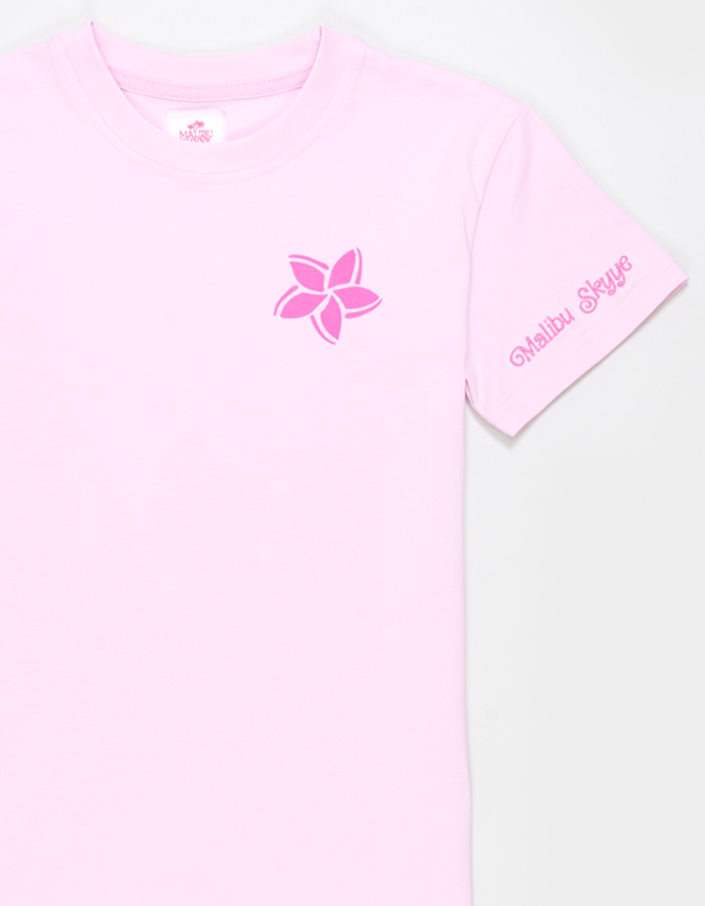 MALIBU SKYYE Surfboard Girls Boyfriend Tee - PINK