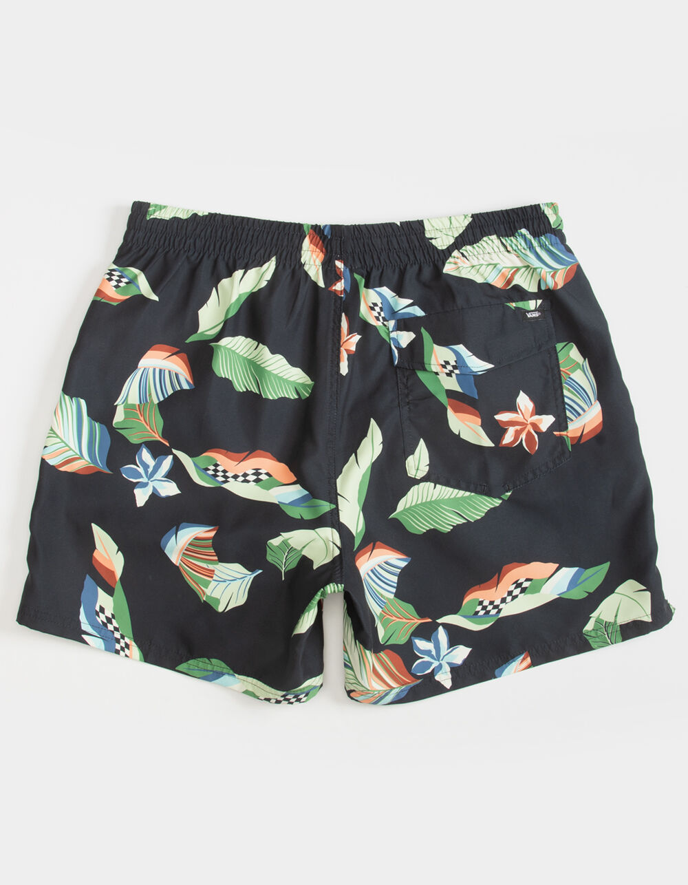 VANS Floral Mens Mixed Volley Shorts BLACK Tillys