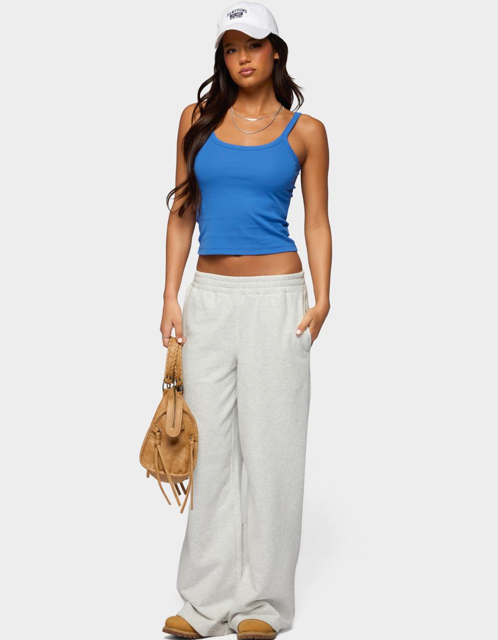 EDIKTED Basic Babe Tank Top - BLUE