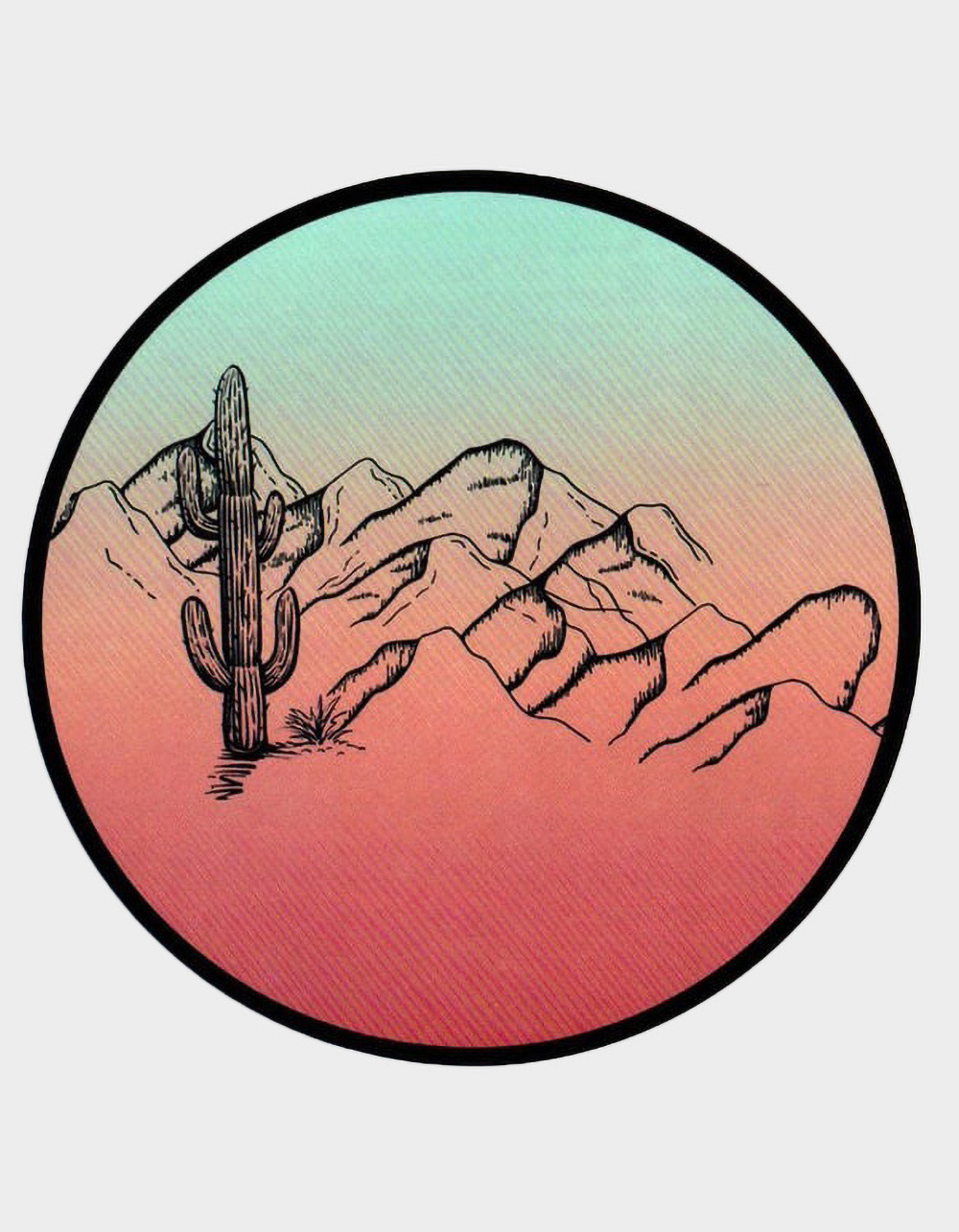 Cactus Mountain Sticker - MULTI