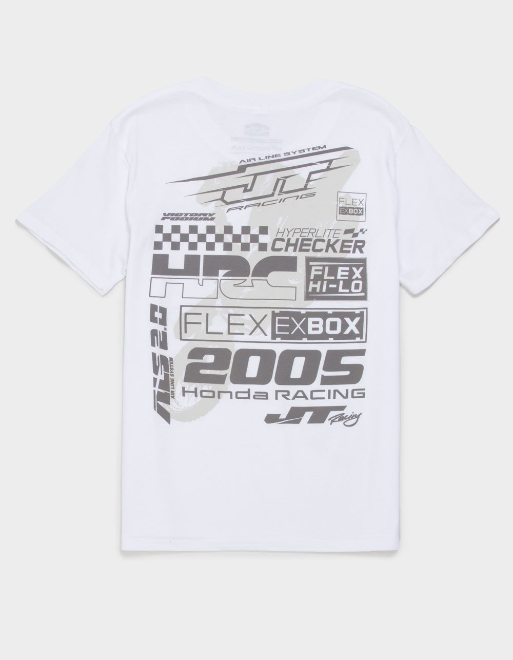HONDA x JT Racing Test Print Boys Tee - WHITE