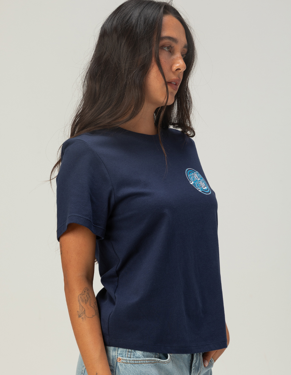 SANTA CRUZ Fracture Trance Womens Tee - NAVY