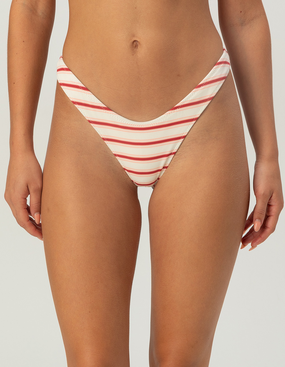 RHYTHM Tami Texture Skimpy Bikini Bottoms - WHITE COMBO