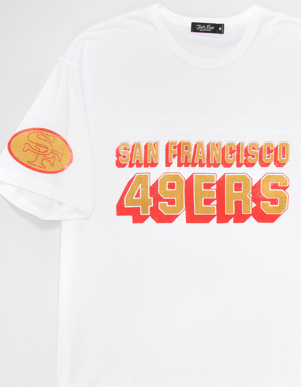 JUNK FOOD San Francisco 49ers Mens Jersey Tee - WHITE
