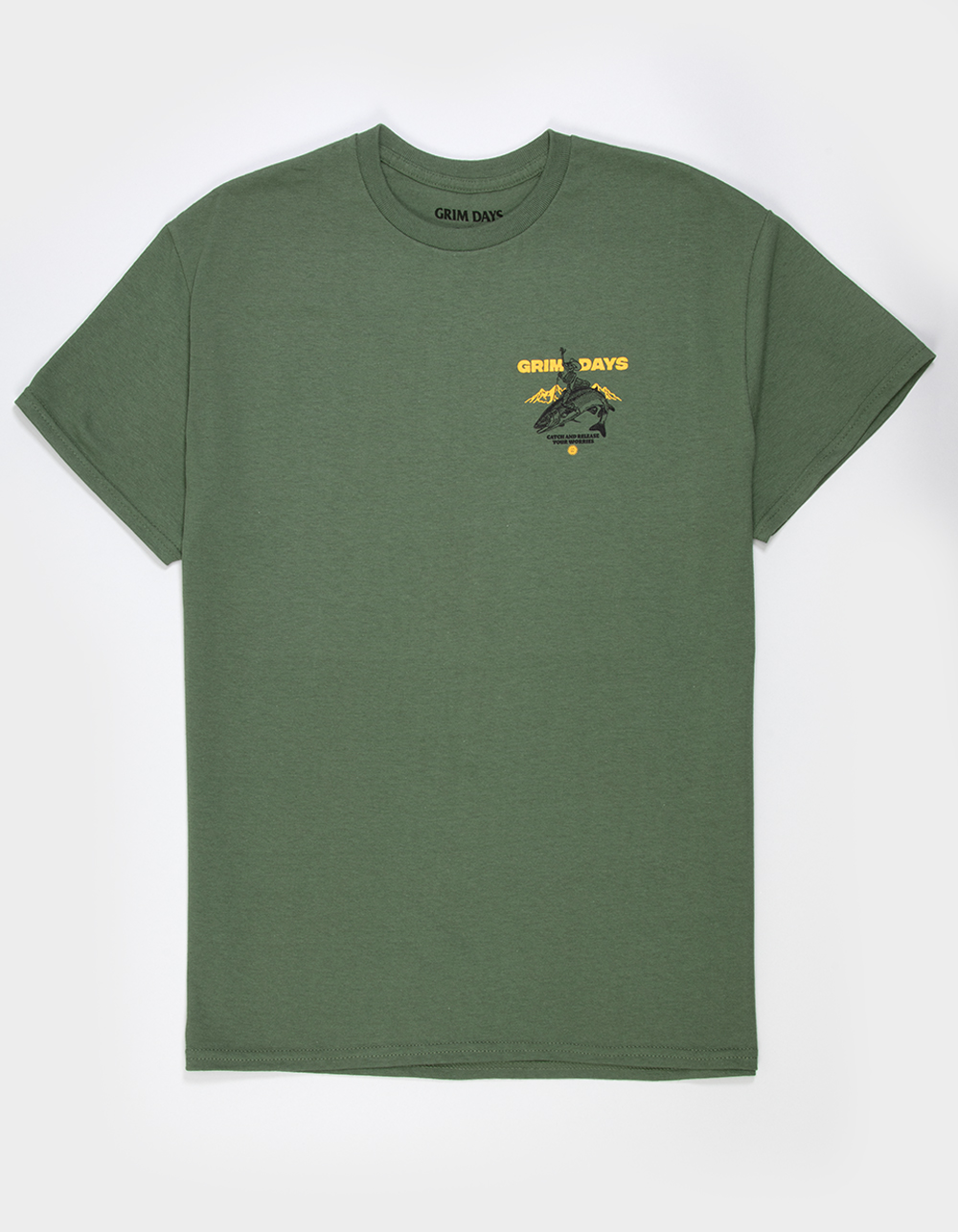 GRIM DAYS Bait Shop Mens Tee - MILITARY