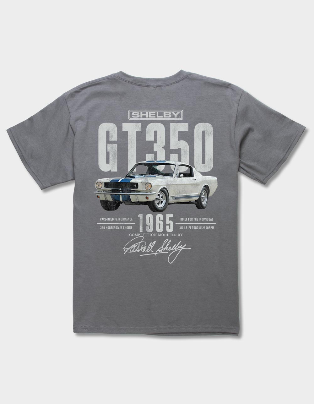 SHELBY COBRA GT350 Race Bred Unisex Kids Tee - CHARCOAL