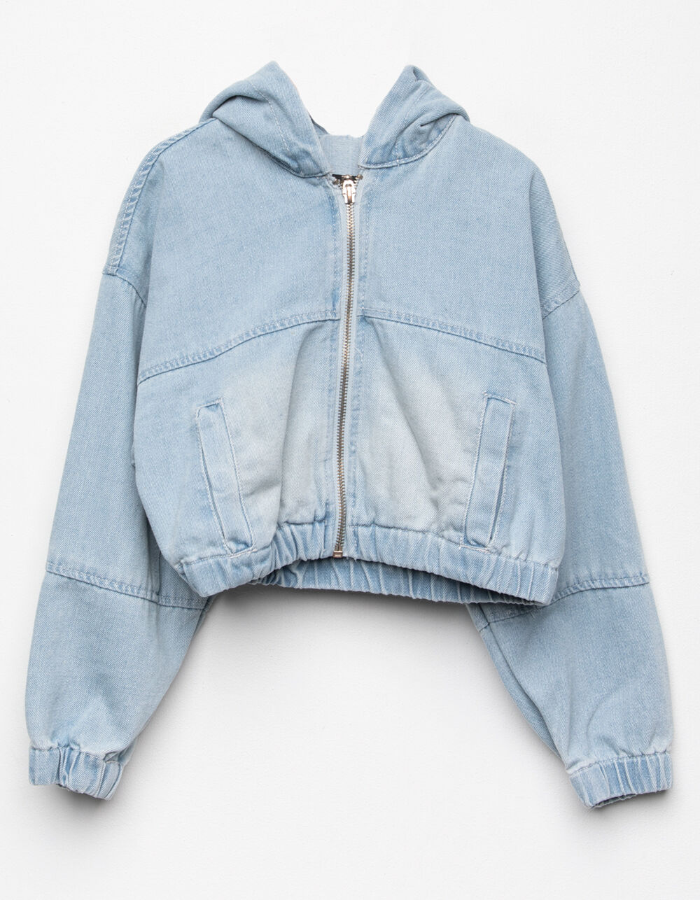 JOU JOU Girls Denim Cinch Bottom Jacket 