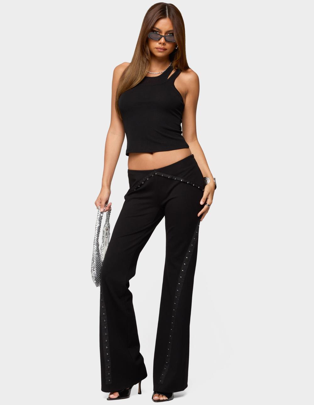 EDIKTED Sammy Layered Tank Top - BLACK