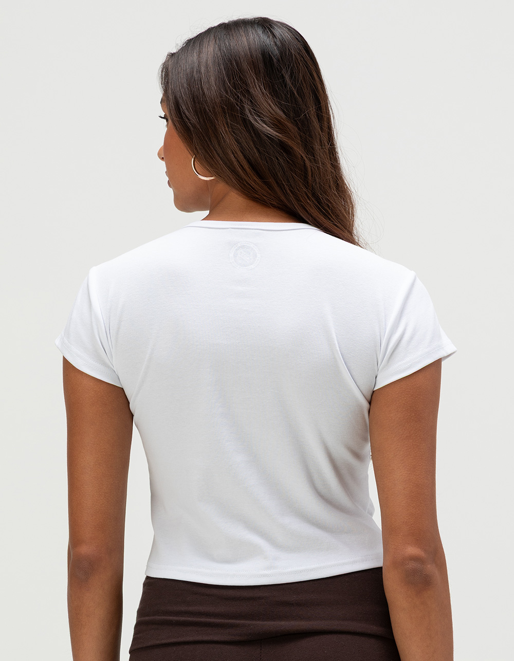 HYPE AND VICE Anaheim Ducks Womens Baby Tee - WHITE