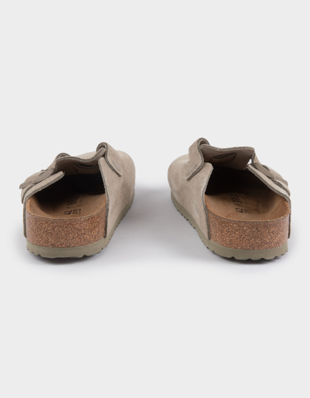 BIRKENSTOCK Boston Mens Suede Clogs - KHAKI