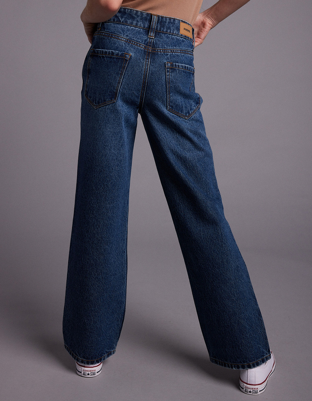RSQ Girls High Rise Wide Leg Jeans - Dark Wash