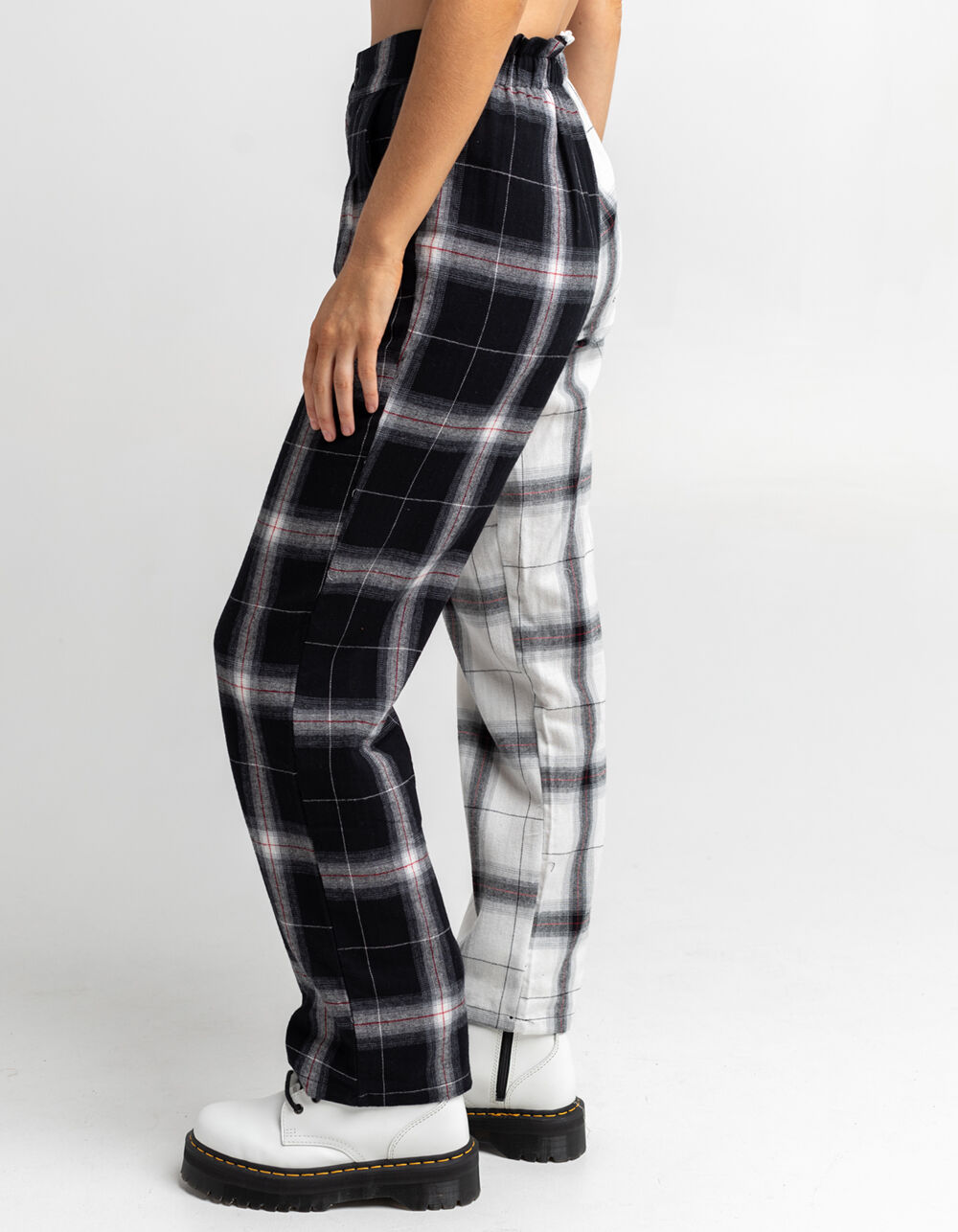 FULL TILT Womens Splice Plaid Pants 