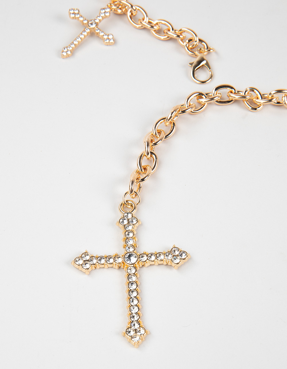Cross Chain Womens Belt - GOLD