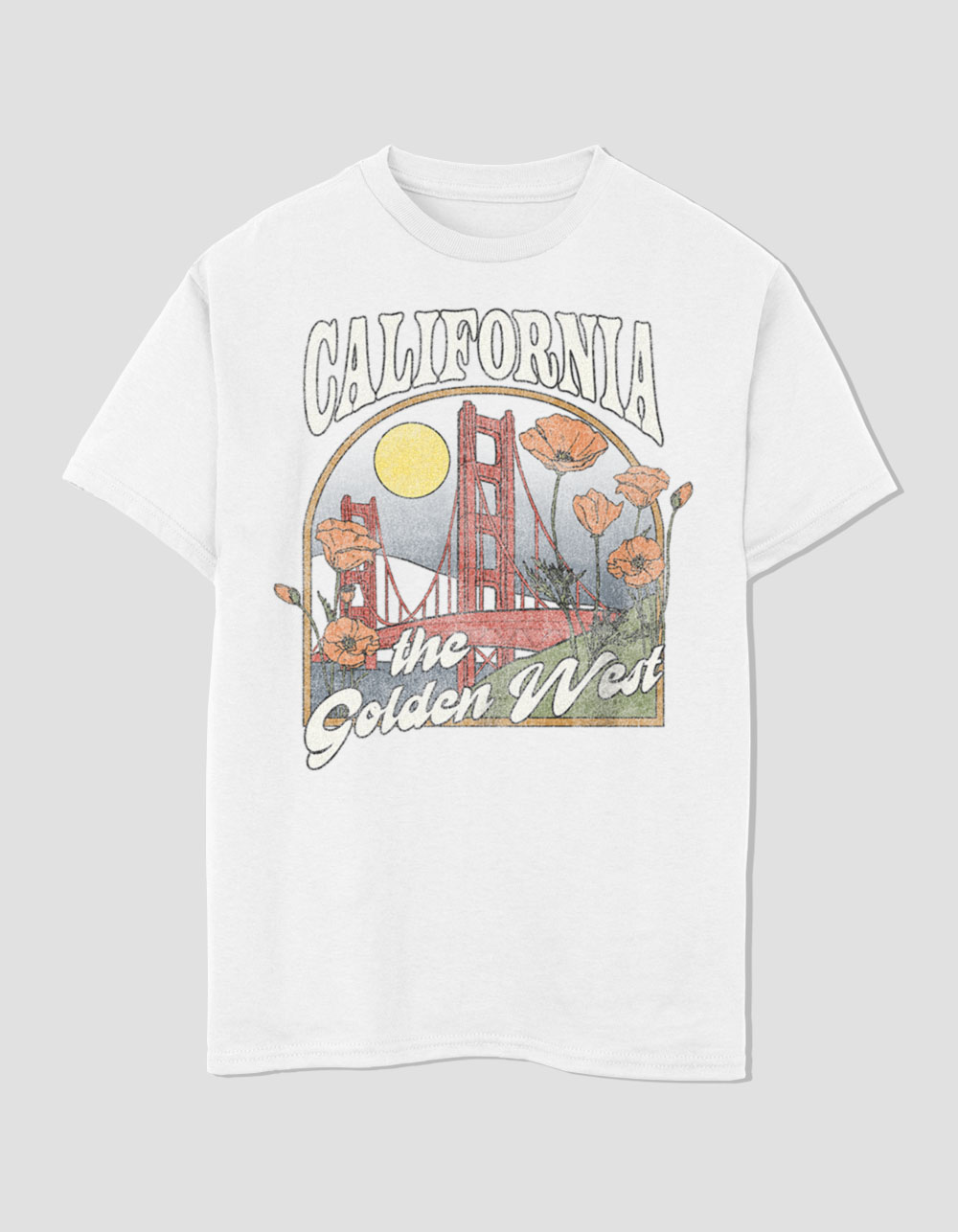 DESTINATION Golden West California Unisex Kids Tee - WHITE