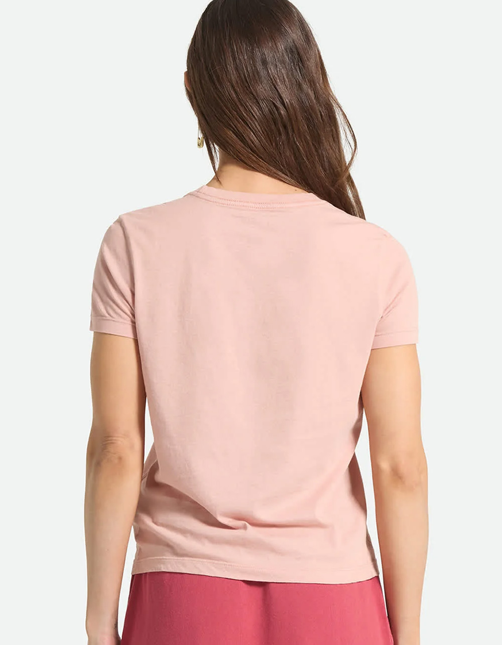 BRIXTON Two Boots Womens Slim Tee - PINK